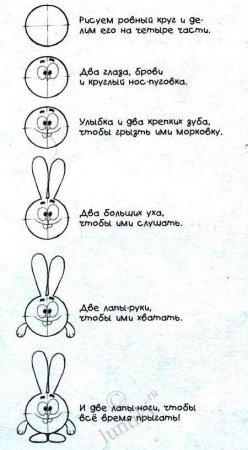 Крош из смешариков поэтапно
