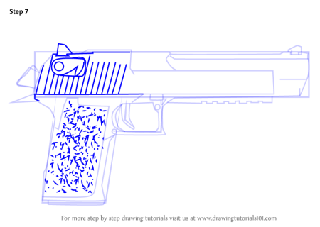 Чертёж пистолета Desert Eagle