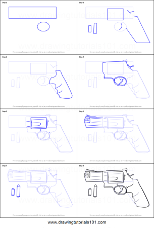 Desert Eagle 44 Magnum чертеж