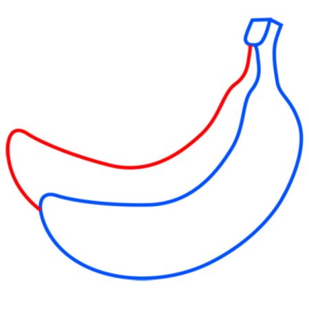 Легкое рисование бананов