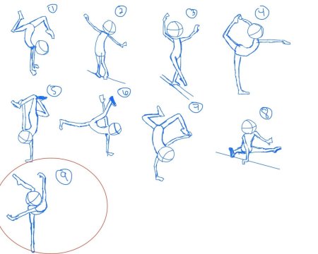 Рисунок гимнастки поэтапно для начинающих