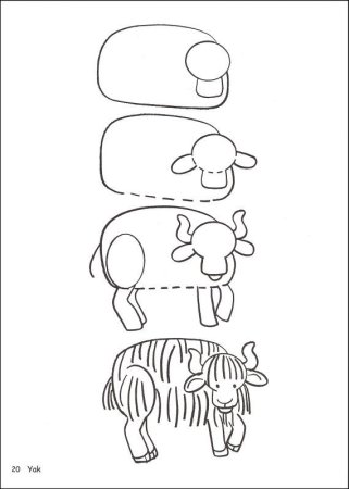 Нарисовать яка для ребенка