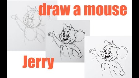 Том и Джерри рисунок уроки рисования