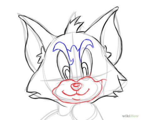 Поэтапное рисование Тома и Джерри