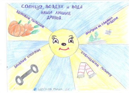 Рисунки про спорт и здоровый образ жизни