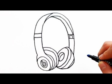 В наушниках рисунок