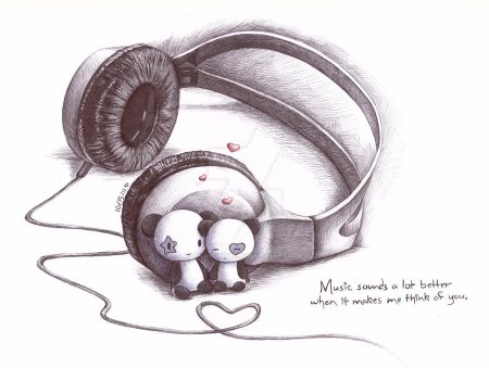 Рисунок наушников по клеточкам