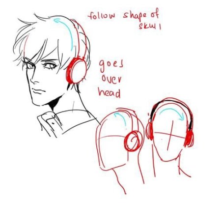 Крутые наушники рисунок