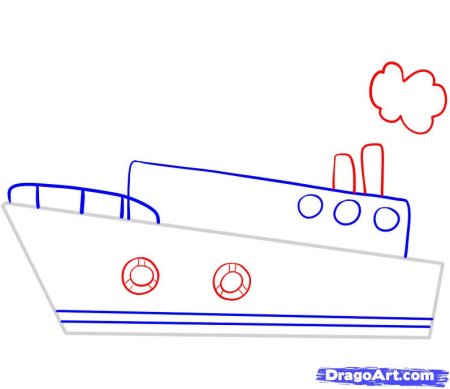 Нарисовать корабль Титаник