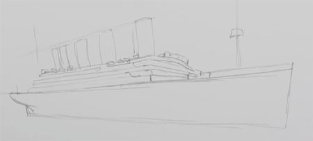 Британик вид сбоку