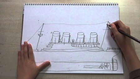 Алиса рисуется рисуется Титаник