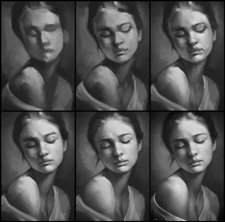 Референс портрет Светотень