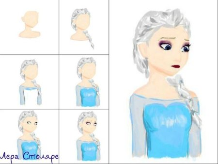 Эльза схема рисования