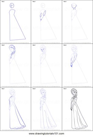 Эльза уроки рисования