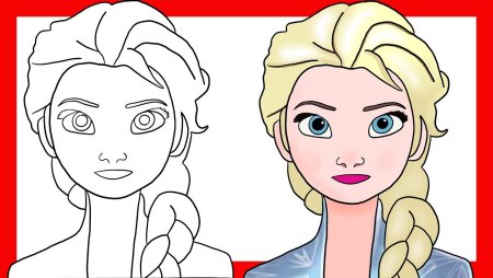 Как нарисовать Эльзу поэтапно амонг АС