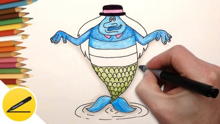 Водяной рисунок карандашом