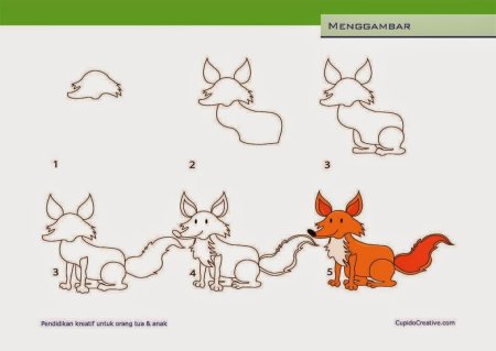 Картинки животных из геометрических фигур