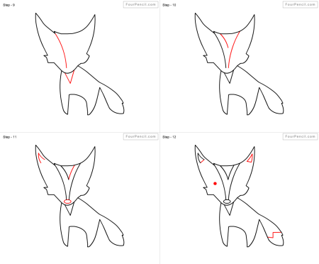How to draw a cute Fox