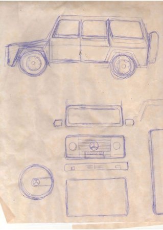 Mercedes g class Blueprint