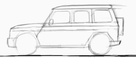 Раскраска Мерседес Бенц g63