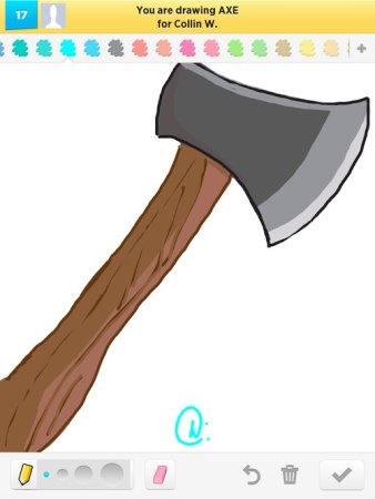 Топор карандашом