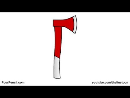 Топор рисунок поэтапно