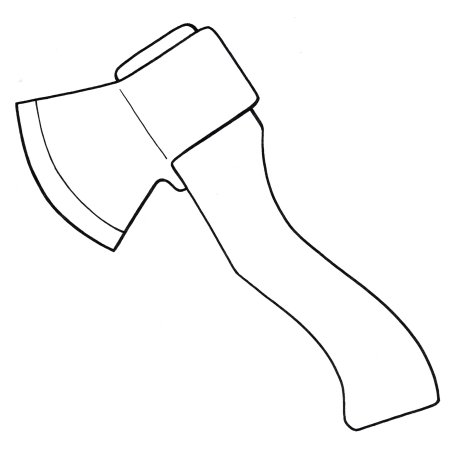 Топор раскраска