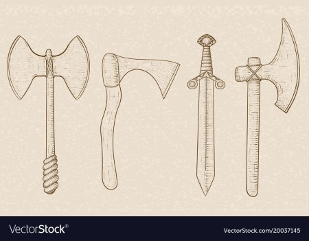 Топор боевой рисунок карандашом