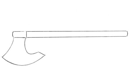 Секира чертеж