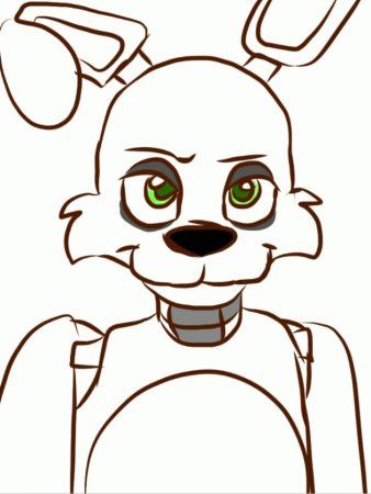 ФНАФ для срисовки СПРИНГТРАП