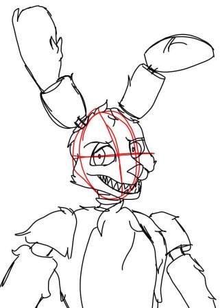 Раскраска СПРИНГТРАП из ФНАФ 9