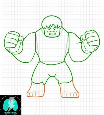 Лего рисунки Халка