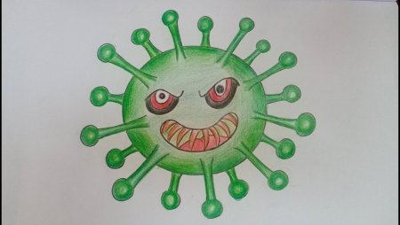 Вирус рисунок