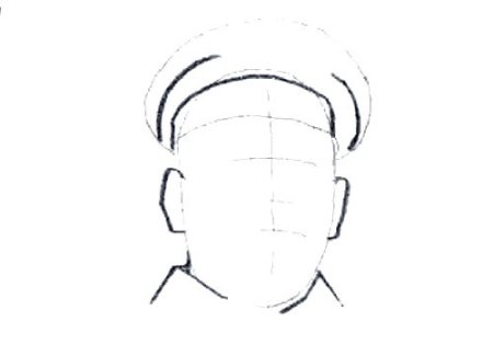 Нарисовать Сталина карандашом поэтапно