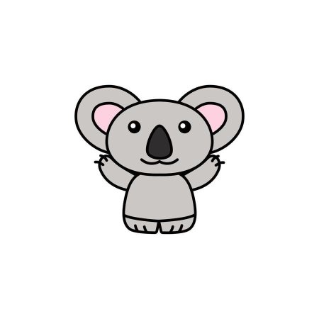 Пошаговый рисунок коалы