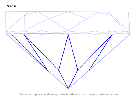 Diamond пошагово рисовать