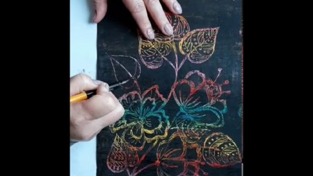 Гравюра в технике граттаж