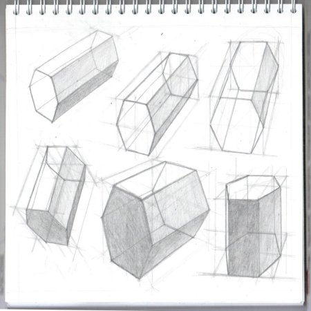 Построение шестиугольной Призмы