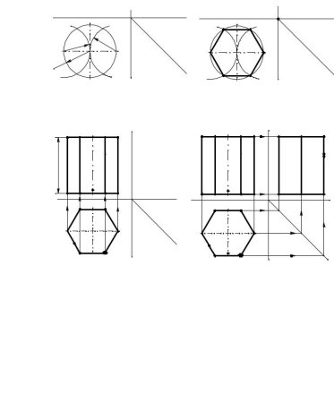 Диметрия шестигранной Призмы