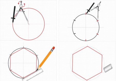 Как нарисовать соту правильно
