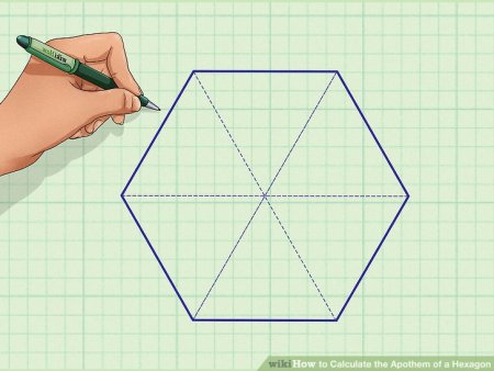 Как чертить правильный шестиугольник