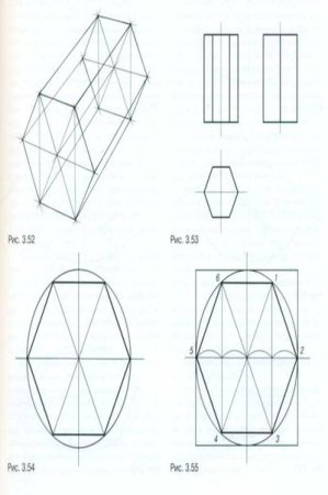 Как строить шестиугольник в перспективе