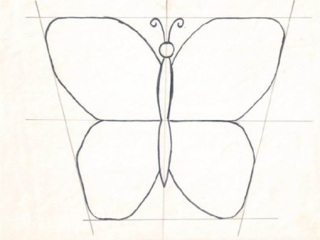 Симметричное рисование бабочки