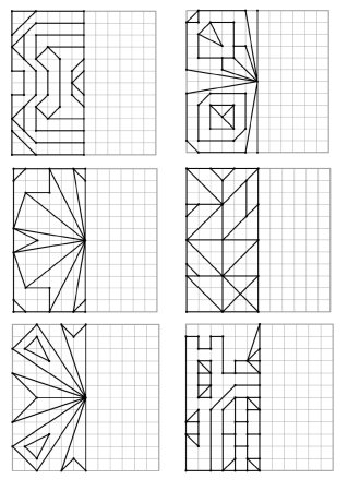Задания на симметрию для дошкольников
