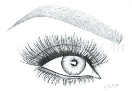 Нарисованные брови