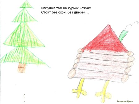 Избушка раскраска для детей