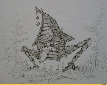 Избушка рисунок