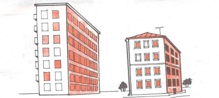 Нарисовать многоквартирный дом