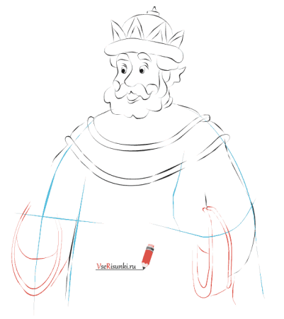Король рисунок карандашом