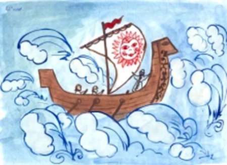 Сказка о царе Салтане рисунки детей